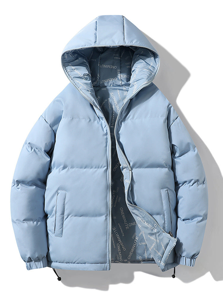 2025 New Trendy Brand Plus Size Cotton Jacket Couple Style Reversible Hooded Loose Winter Thick Warm Coat