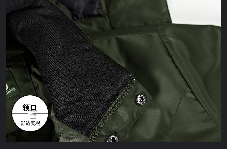 60601 winter pilot cotton-padded coat windproof waterproof loose jacket men's plus size jacket coat