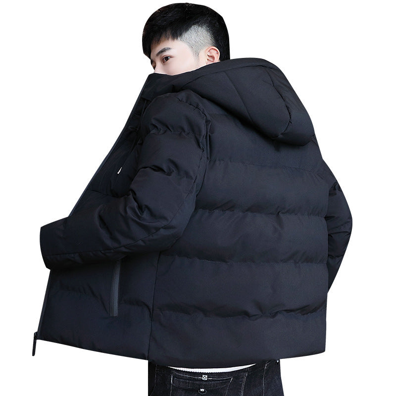 Winter new men's cotton-padded coat padded coat cotton-padded coat tide brand winter hooded versatile down cotton-padded jacket #933