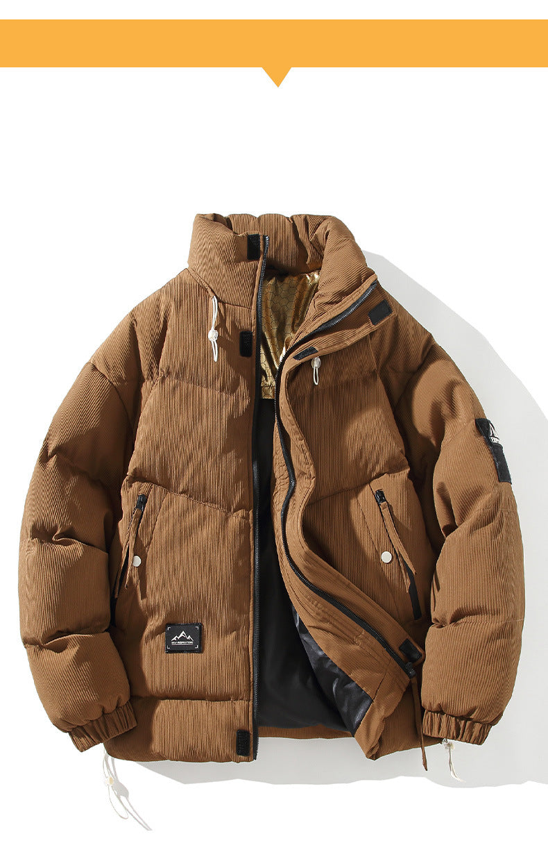 American Street Fashion Brand Graphene Winter Thickened I Charge Daily Casual All-match Cotton Jacket