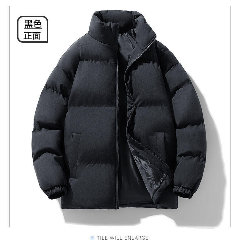 Cross-border foreign trade wholesale winter cotton-padded jacket male teenagers students thickened bread clothing trend warm cotton-padded jacket jacket male