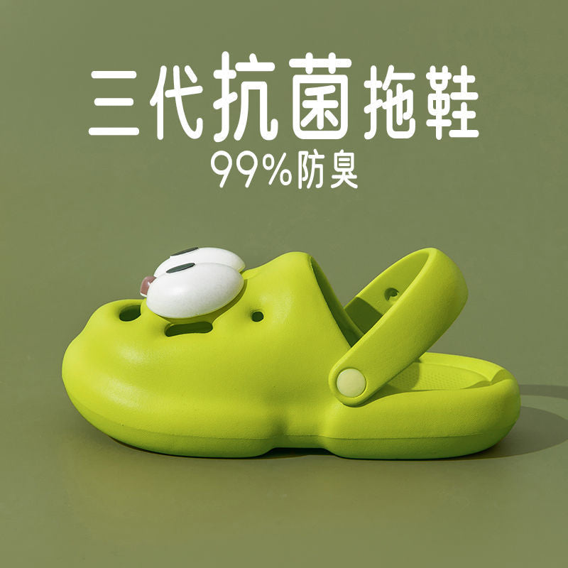 Summer explosion three-dimensional creative cute eyes dog sandals non-slip wear-resistant EVA home outdoor two-wear sandals