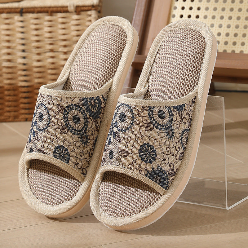 B&B Slippers Linen Hotel Disposable Slippers Beauty Salon Home Couple Men's Thickened Non-Slip Wholesale