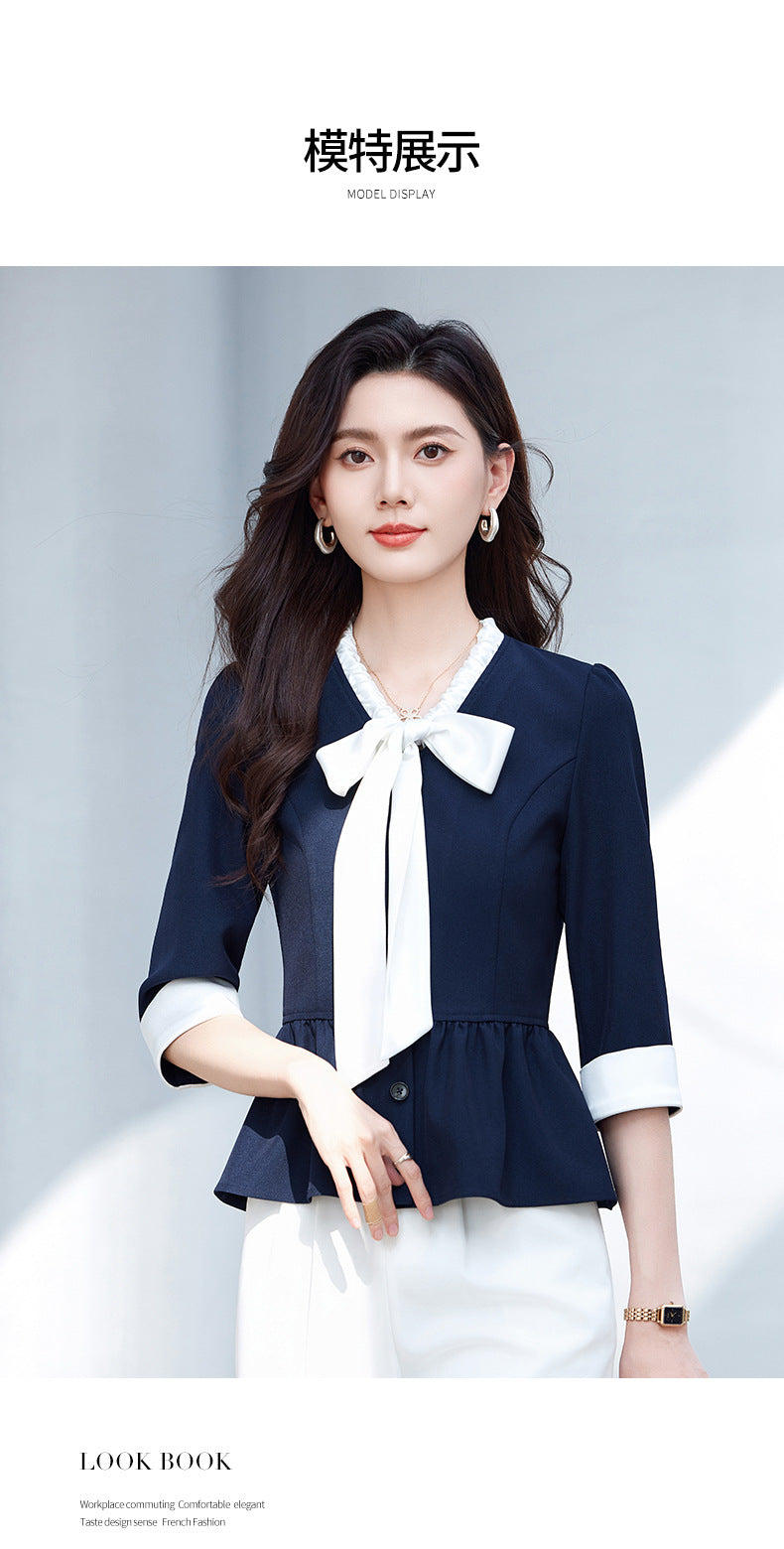 High-End Elegant Professional Interview Suit Fashion Age-Reducing Petite Fashion Suit Height-Enhancing Workwear Pants for Women