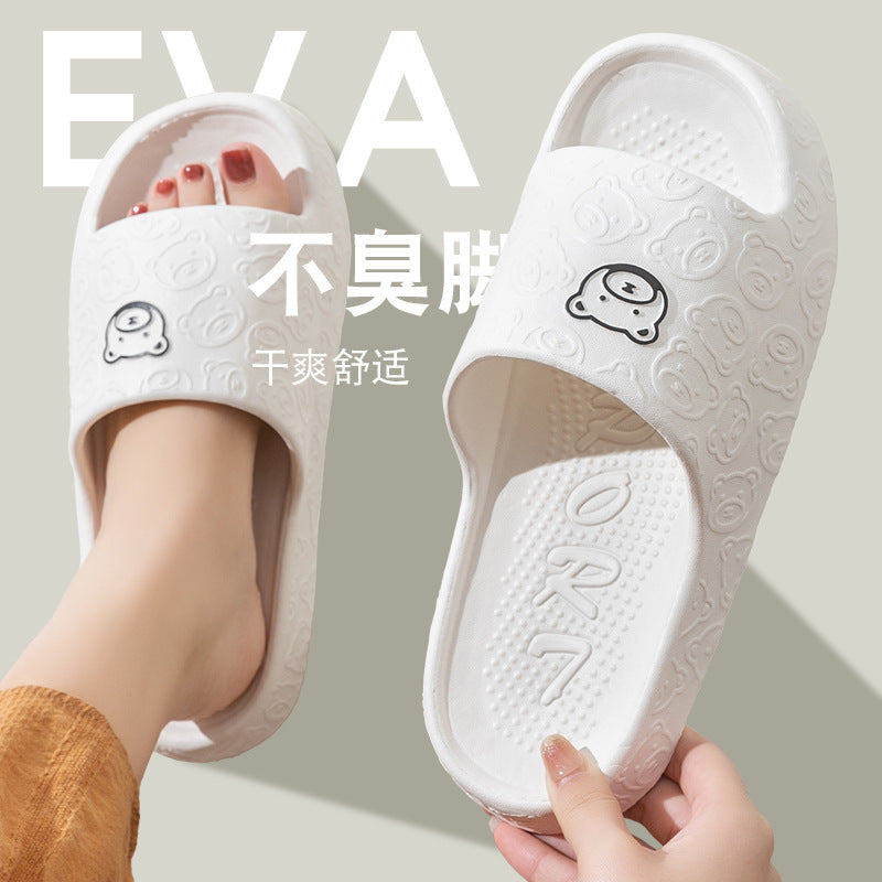 Squishy and Bouncy Feeling Slippers for Women Eva Home New Summer Bathroom Home Indoor Non-Slip Outer Wear Sandals for Men Cross-Border