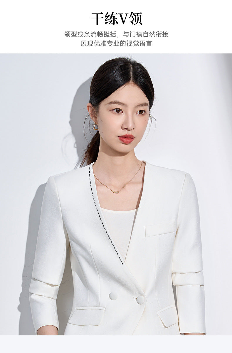 Cross-Border Suit Jacket for Formal Occasions, Fashionable Goddess Style, Versatile, High-End, Elegant, Interview Office Suit Set