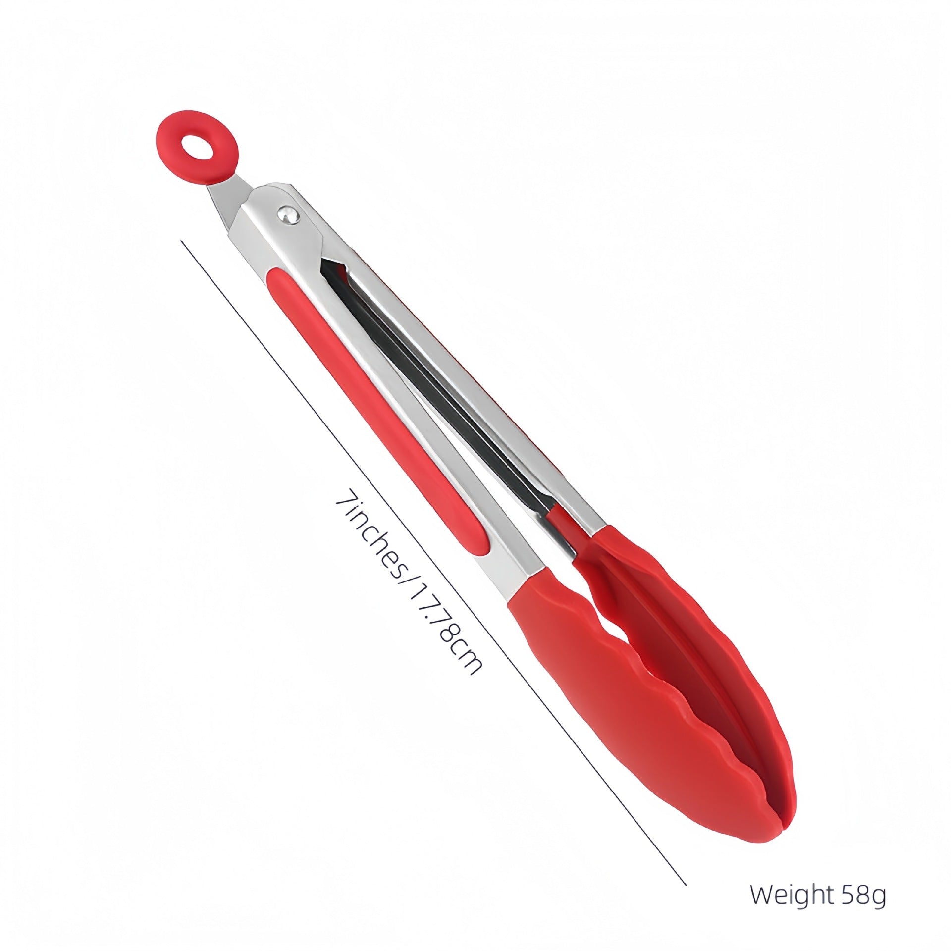 Cross-Border Silicone Clips, High Temperature Resistant Kitchen Anti-Scalding Barbecue Barbecue Clips, Food Clips, Household Stainless Steel Steak Clips