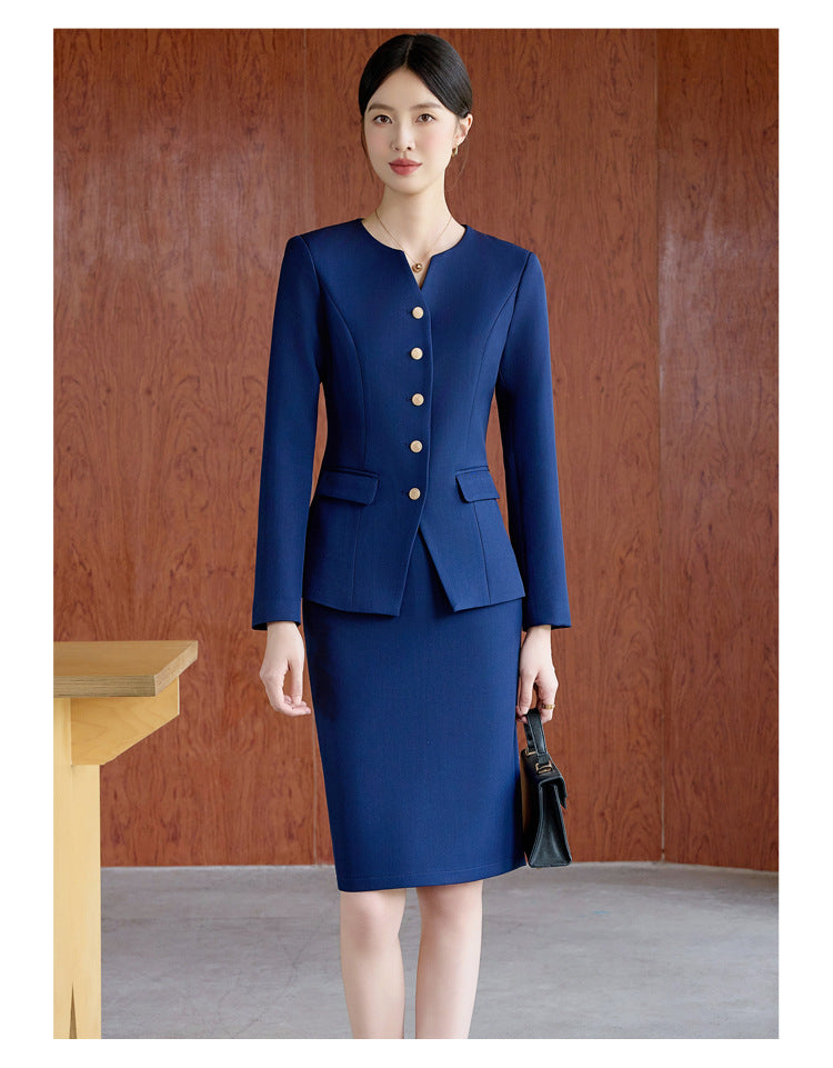 Suit Suit for Women Spring & Fall New Fashion Elegant Goddess Style Professional Wear Formal Wear Beauty Salon Jewelry Store Work Clothes