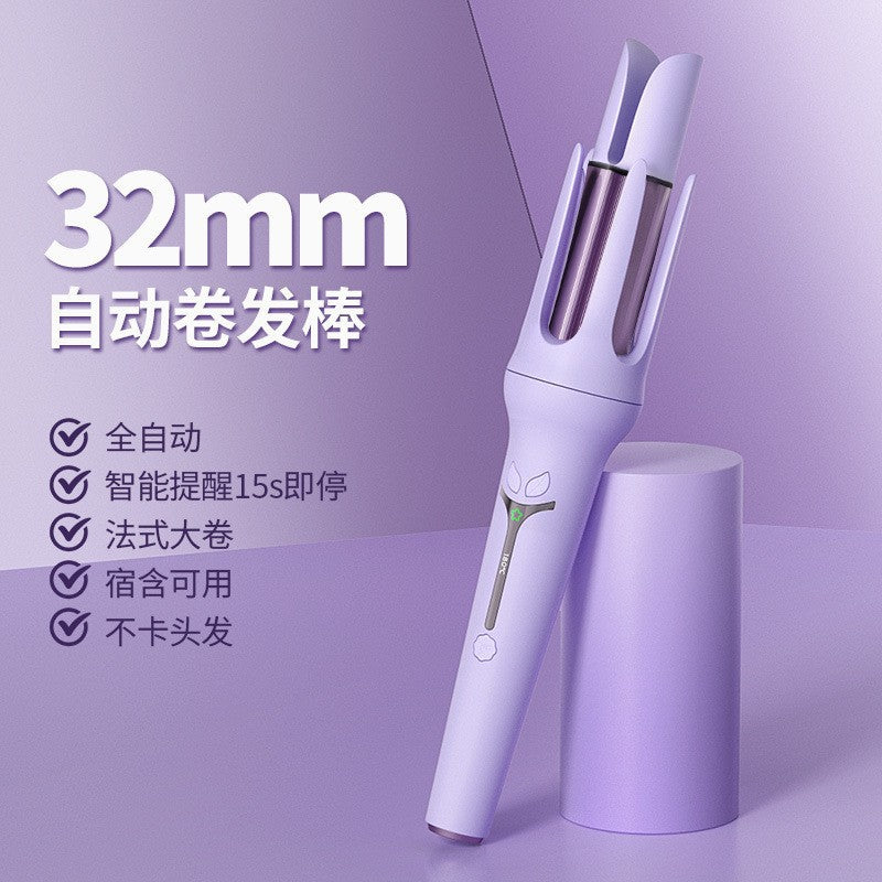 Foreign trade cross-border 32m full-automatic curling iron negative ion does not hurt hair groove electric curling iron perm female big wave