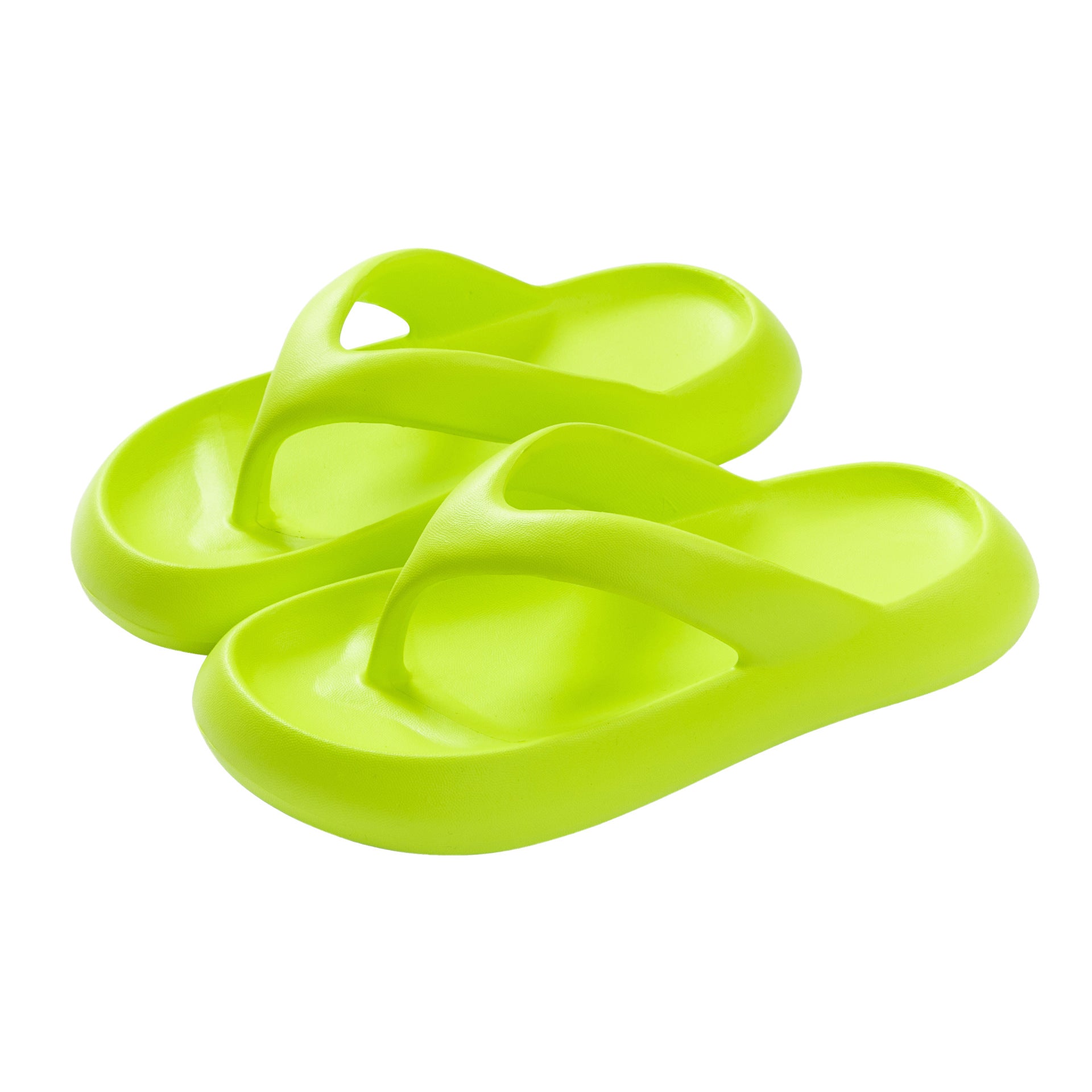 New Flip-flops Women's Summer Thick-soled Home Fashionable Silent Simple Flip-flops Outer Wear Beach Shoes Sandals