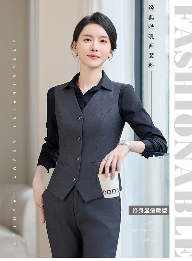 Professional Vest Suit Female Hotel Sales Office Waiter Formal Suit Vest Vest Property Teacher Work Clothes