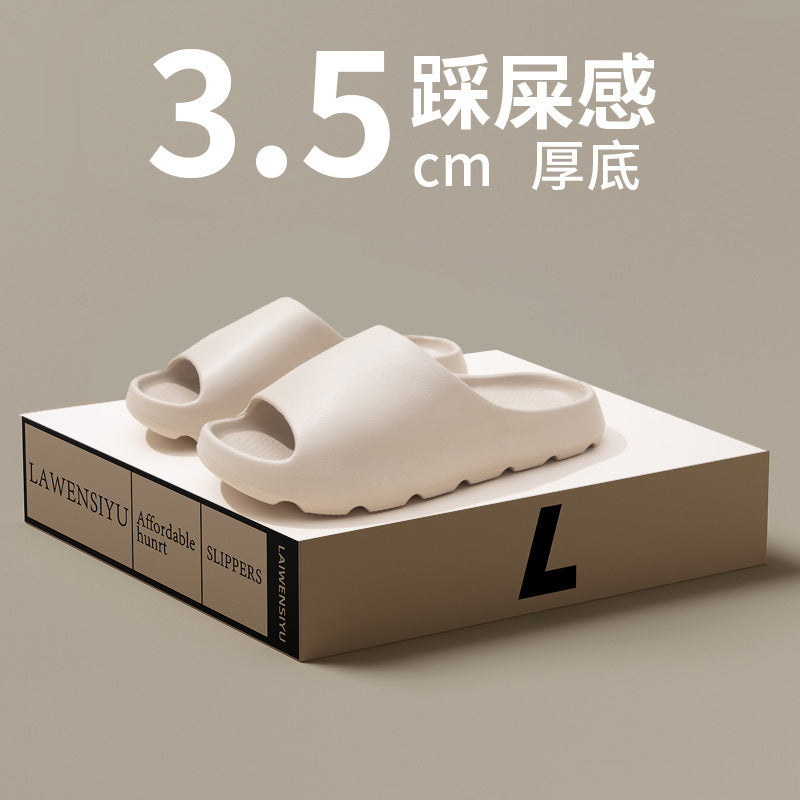 Cross-border Managed Coconut Slippers Men's Sports Outdoor Wear Home Shit Feeling Thick Bottom EVA Slippers Women's Foreign Trade