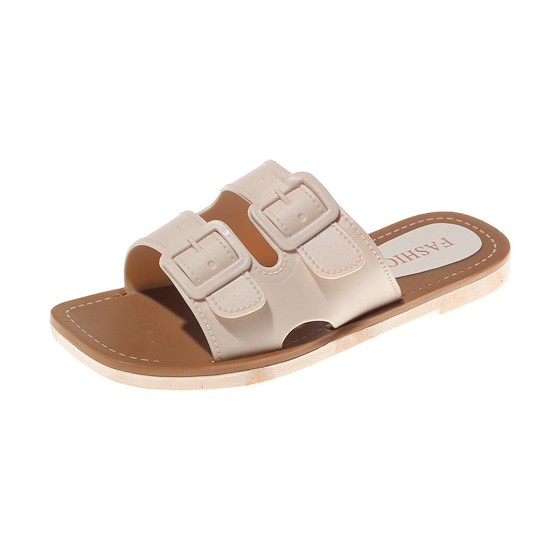 Slippers Women's Summer 2025 Cross-border New Style Slippers Fashion Outfit Flat Slippers Slippers Wholesale Slippers