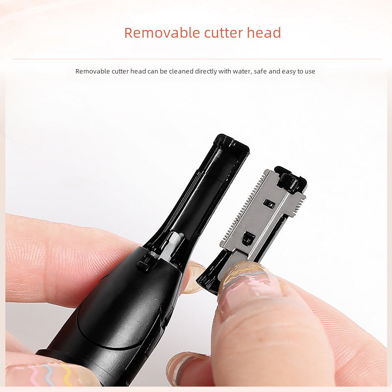 Electric eyebrow trimmer wholesale rotatable head eyebrow trimmer charging baby shaving electric eyebrow trimmer