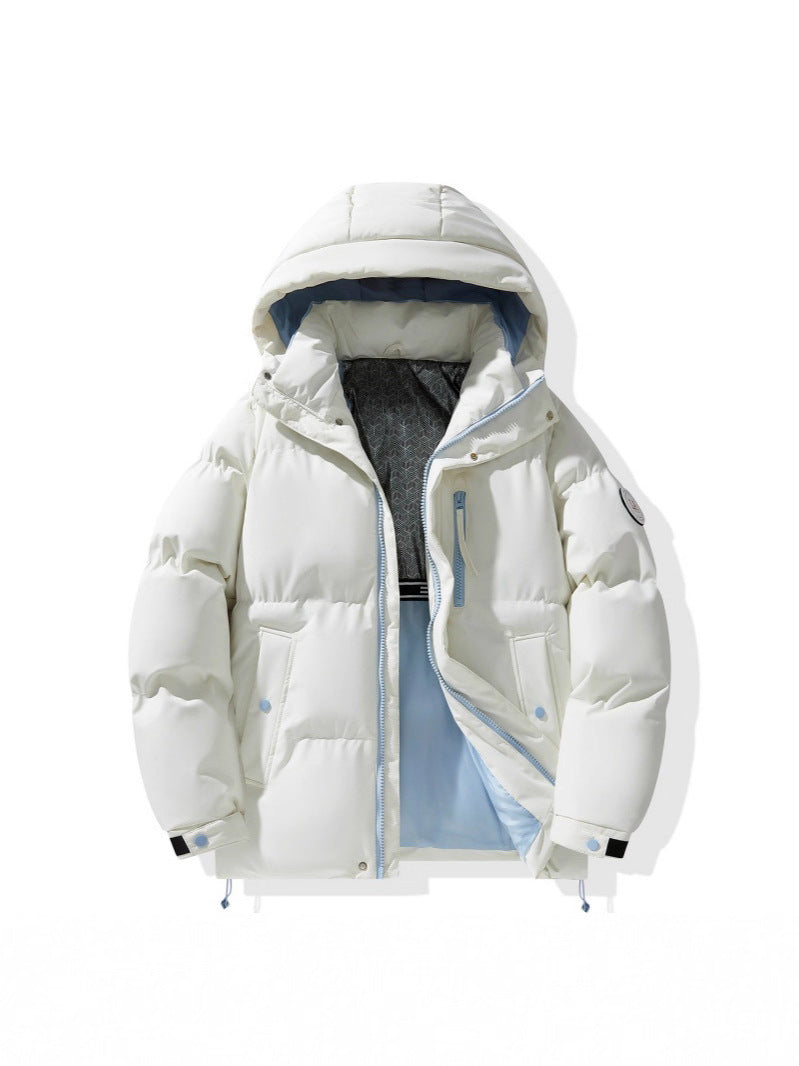 Autumn and Winter New Graphene Cotton Coat, Warm Couple's Same Style Hooded Cotton Jacket, Thickened Winter Coat