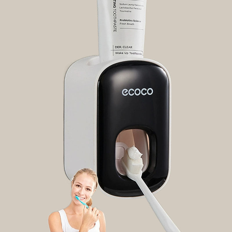 Wall-mounted toothbrush holder toilet non-perforated toothpaste toothbrush storage rack transparent mouthwash cup brushing cup suit