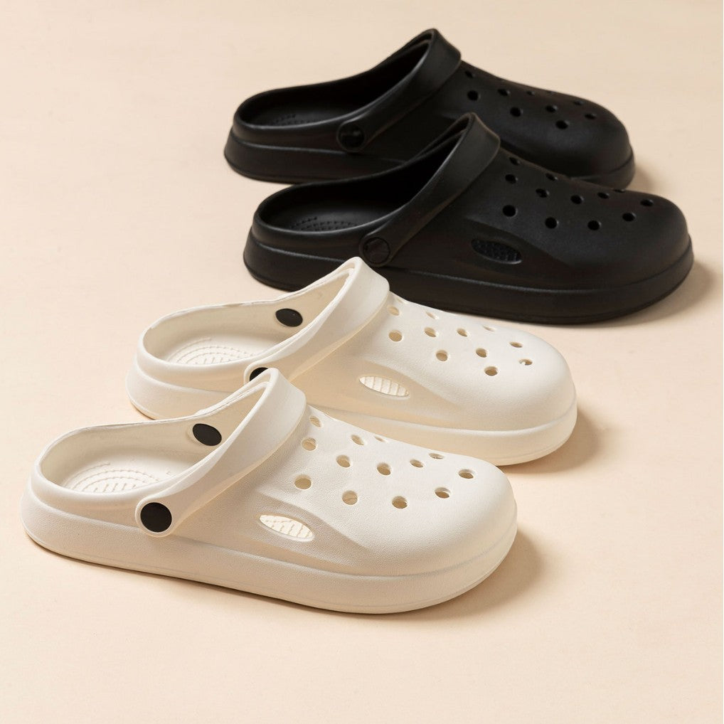 610 cross-border a generation of hair hole sandals summer beach shoes non-slip light excrement feeling wear baotou slippers