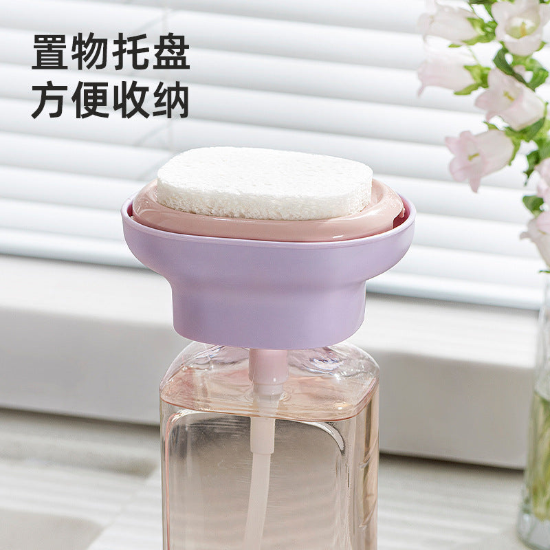 Light Luxury Dishwashing Liquid Dispenser, Household Kitchen Creative Dishwashing Liquid Dispenser, Scouring Pad and Bowl Brush Dispensing Artifact