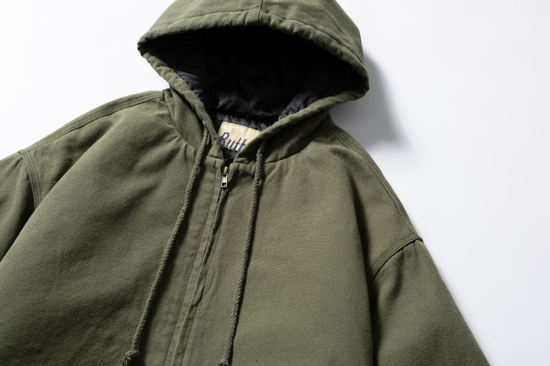 Mr. Song's Cross-Border Japanese-Style Trendy Heavily Washed Drawstring Hooded Inner Checkered Casual Warm Cotton Jacket for Men and Women
