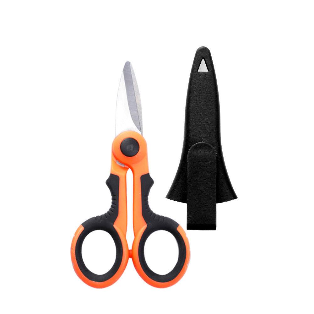 Stainless Steel Fishing Line Scissors, High-Power Fishing Line Scissors, Small Iron Wire Scissors, Outdoor Fishing Supplies, Portable
