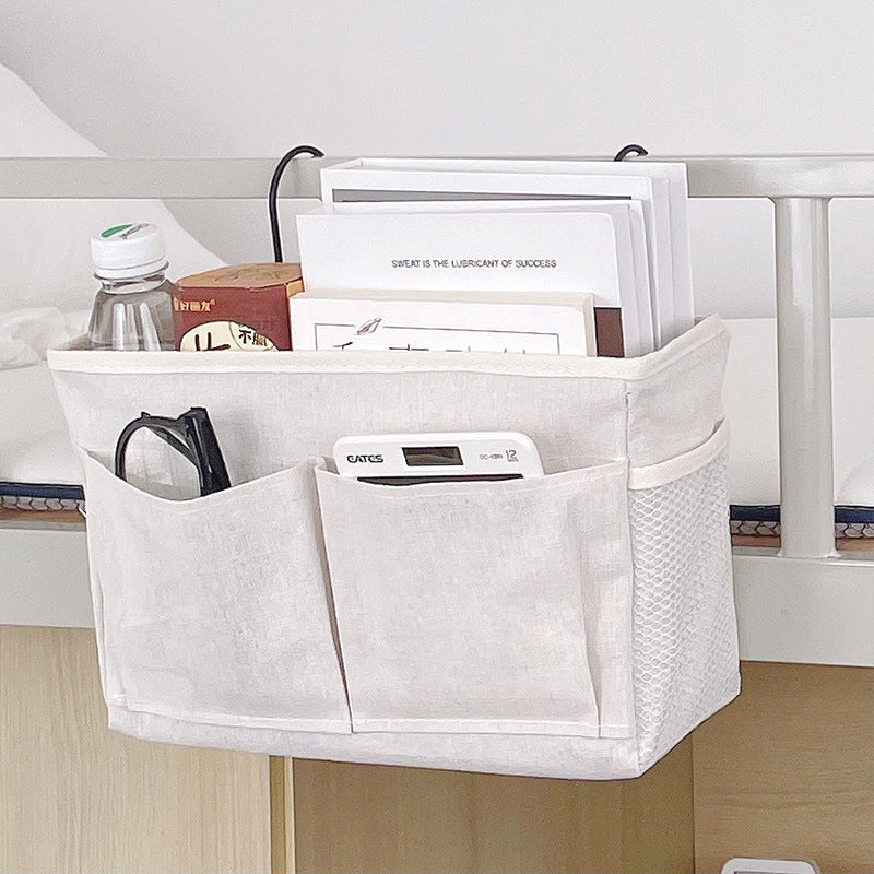 Bedside Storage Hanging Bag Dormitory Upper Bed Bedside Storage Rack College Students' Female Dormitory Bed Mobile Phone Hanging Basket Fabric Bag