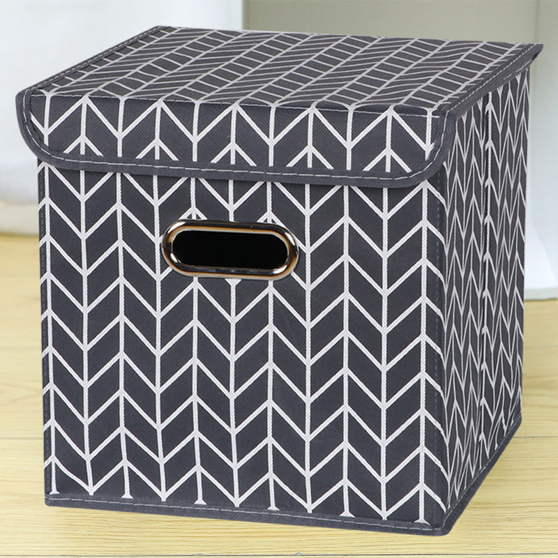 Amazon Lidless Storage Box Fabric Storage Box Foldable Large Drawer Storage Box Toy Storage Box