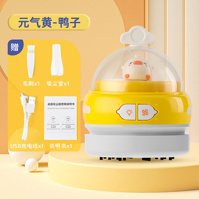 Cross-Border Desktop Vacuum Cleaner Student Mini Handheld Electric Suction Eraser Shavings Children's Cleaning Pencil Shavings Large Suction