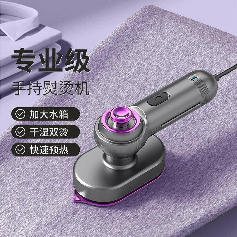 Household small mini portable wet and dry dual-use rotary folding atomizing steam electric ironing and ironing machine