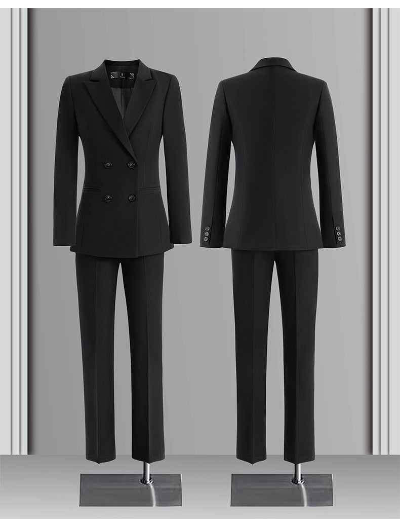 Cross-Border High-End Professional Blazer Suit for Women, Hotel Front Desk Uniform, Jewelry Store Workwear, Spring and Autumn
