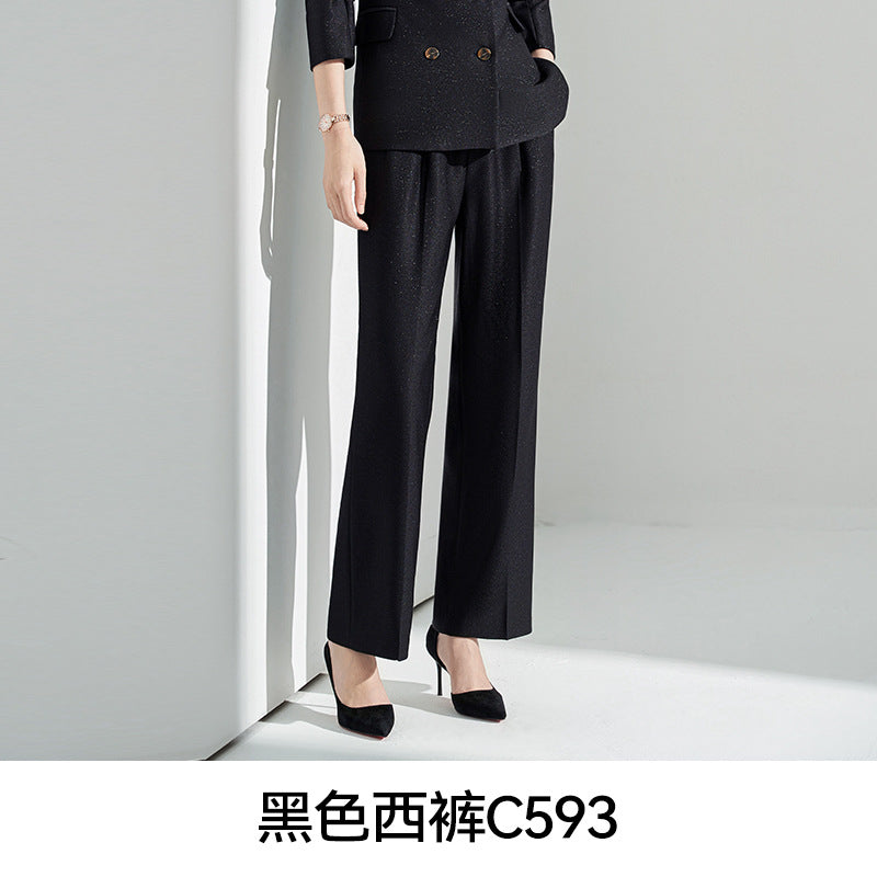 Blue Classy Professional Suit Suit for Women 2025 Spring & Fall New Style Workplace Formal Wear Elegant Work Clothing Three-Piece Suit