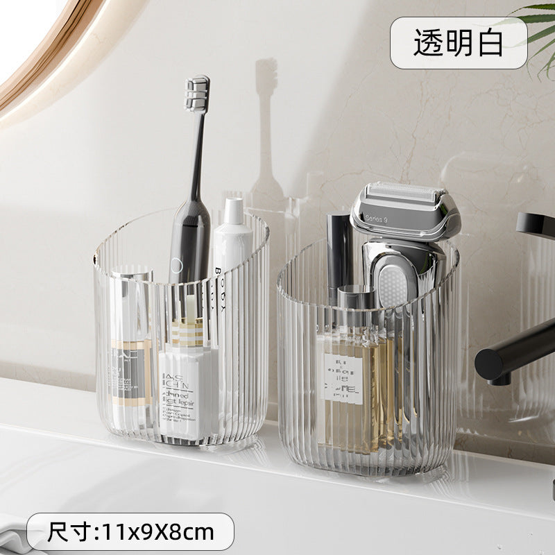 Toilet Shelf Wall-mounted Toilet Washstand Wall-mounted Toilet Cosmetics Hole-free Storage Box Toothbrush