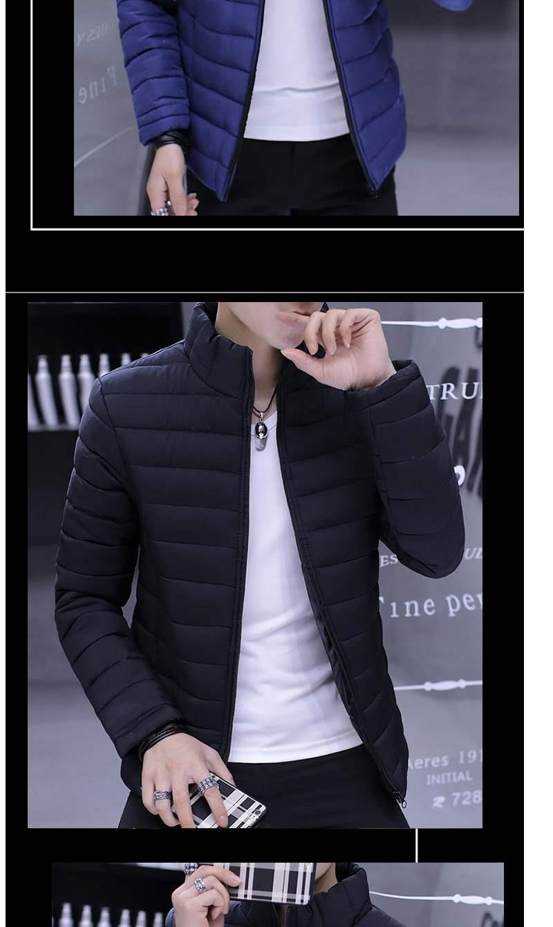 2024 cotton-padded coat men's winter short hooded cotton-padded jacket men's bread clothing loose casual coat men's thin cotton-padded jacket