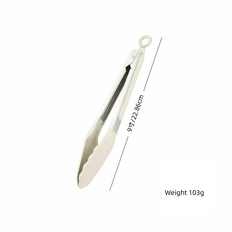 Cross-Border Silicone Clips, High Temperature Resistant Kitchen Anti-Scalding Barbecue Barbecue Clips, Food Clips, Household Stainless Steel Steak Clips