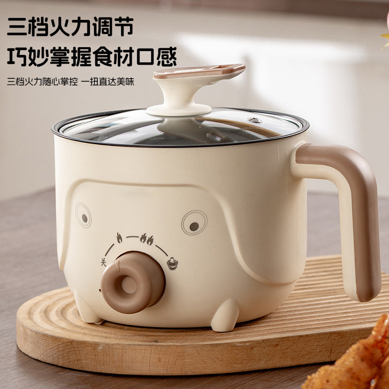 Electric Cooking Pot, Multifunctional Dormitory Small Electric Pot, Electric Hot Pot, Non-Stick Electric Steaming Pot, Noodle Cooking Pot, Electric Hot Pot, European and British Regulations