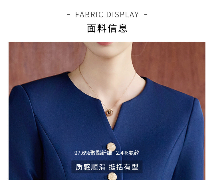 Suit Suit for Women Spring & Fall New Fashion Elegant Goddess Style Professional Wear Formal Wear Beauty Salon Jewelry Store Work Clothes