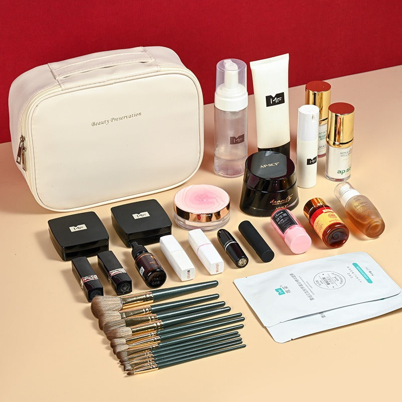 Cross-Border New Products, Split Makeup Bags at Will, Large Capacity, High-End, Multifunctional Cosmetics Storage Bags, Niche Design