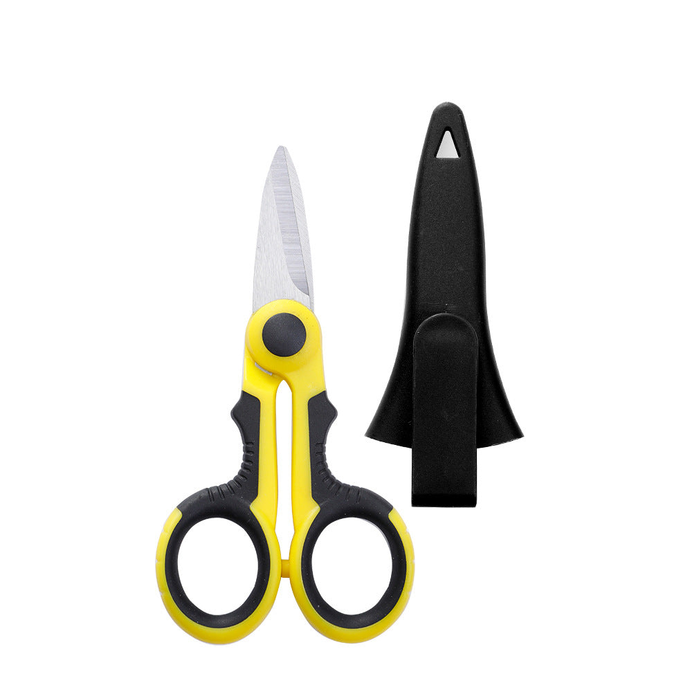 Stainless Steel Fishing Line Scissors, High-Power Fishing Line Scissors, Small Iron Wire Scissors, Outdoor Fishing Supplies, Portable