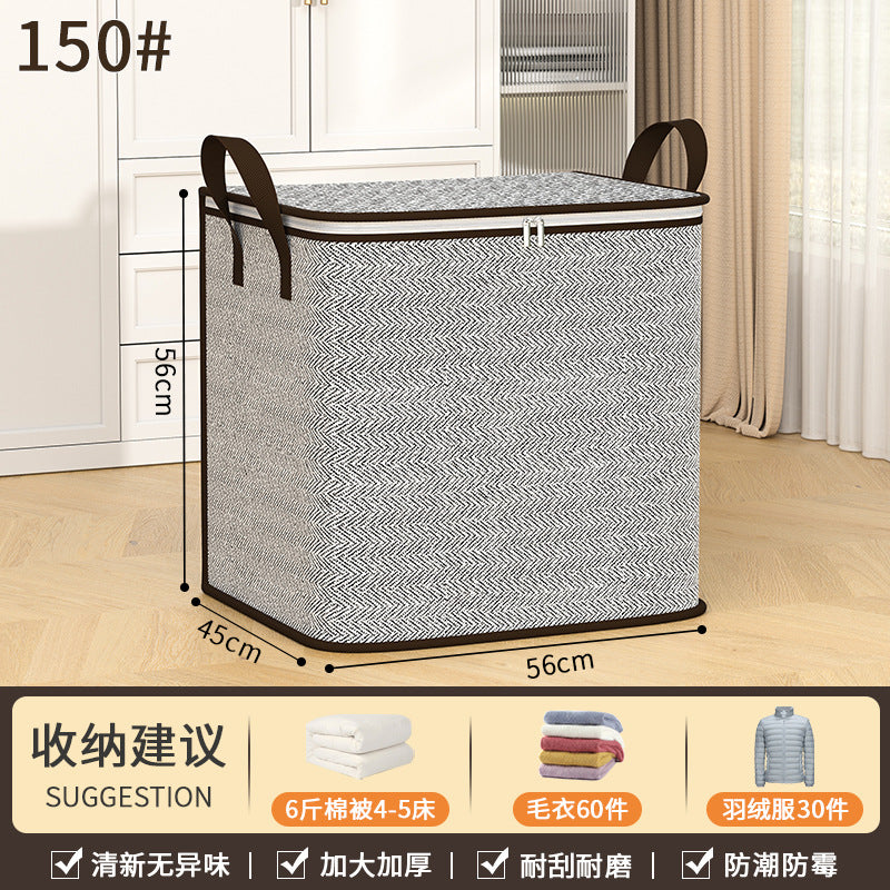 Large-Capacity Moving Packing Bag for Clothes, Cotton Quilt, Luggage Storage Bag, Snakeskin Woven Clothing Storage Bag