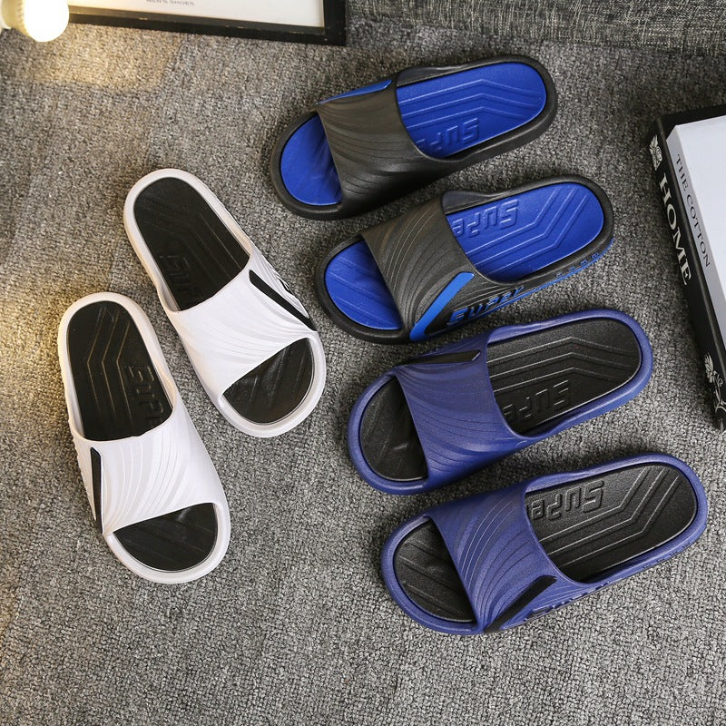 Men's Outdoor Slippers for Summer, Men's Beach Flip-Flops, Couple's Home Non-Slip Sandals, Men's Non-Slip and Wear-Resistant Slippers