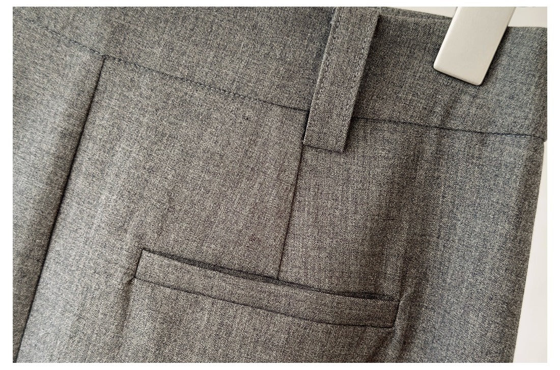 Endy Professional Worsted Wool Vest Skirt suit Summer High-end Sense Elegant Sleeveless Vest Top Straight Skirt
