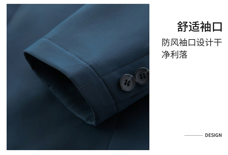 Pastoral Bird Jacket Cotton Coat Coat Winter Middle-aged and Elderly Men's Lapel Business Casual Lightweight Warm Silk Cotton Coat
