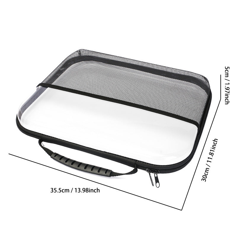 2025 Cross-Border Amazon Pet Mesh Tote Bag Zipper Mesh Storage and Sorting Bag Storage Bag Cross-Border Hot Seller