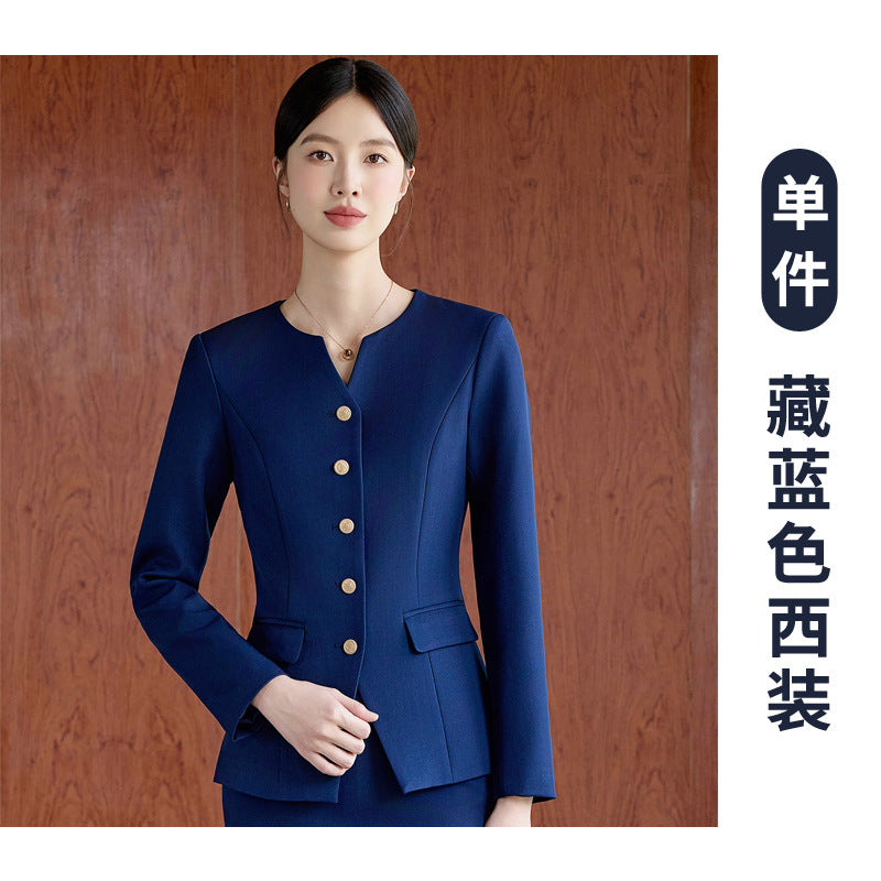 Suit Suit for Women Spring & Fall New Fashion Elegant Goddess Style Professional Wear Formal Wear Beauty Salon Jewelry Store Work Clothes