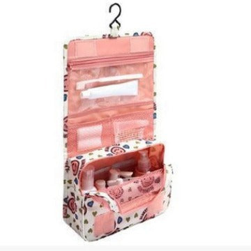 Travel Hanging Storage Toiletry Bag Waterproof Cosmetic Bag Oxford Cloth Folding Portable Travel Bag Waterproof Portable
