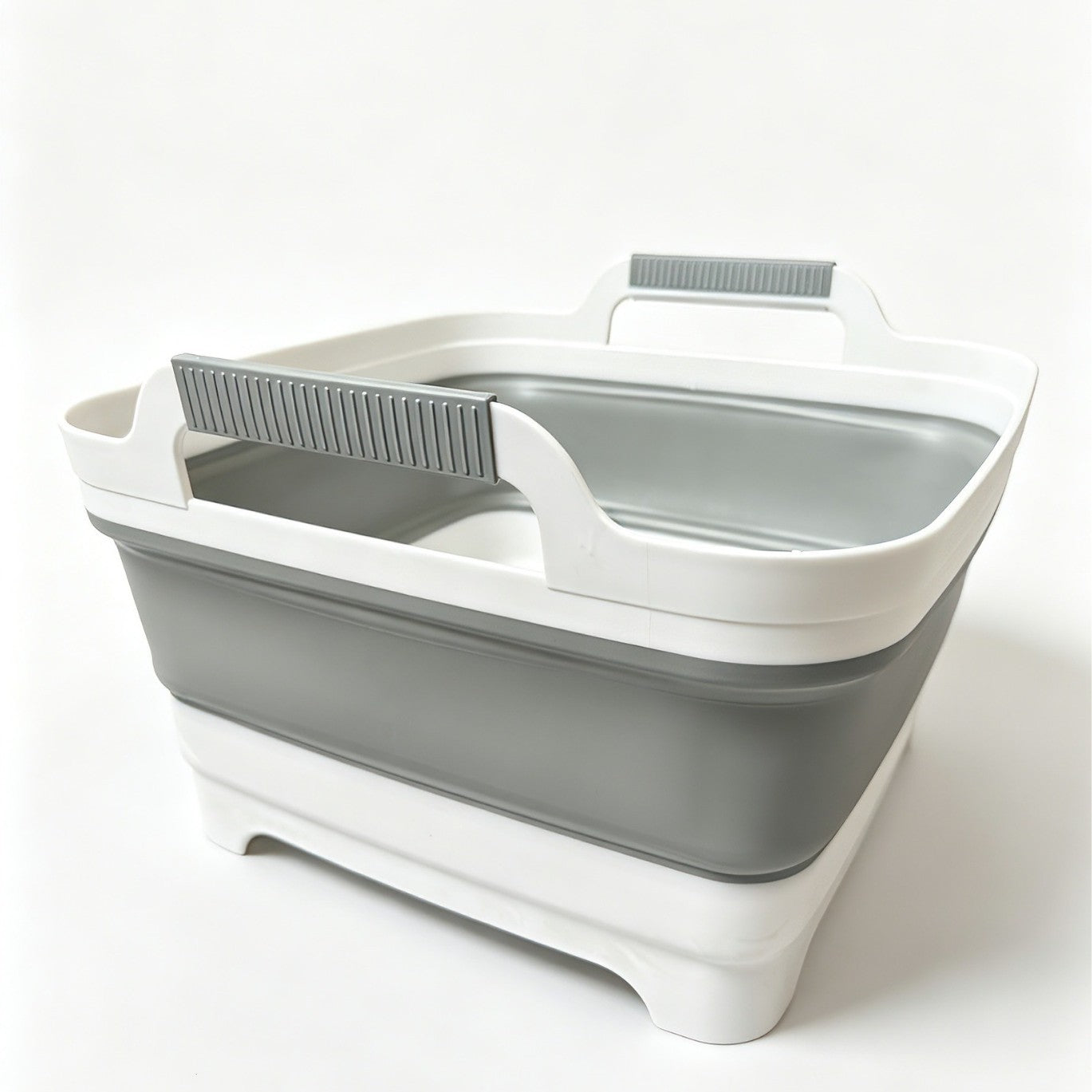 Cross-border Kitchen Sink Folding Square Vegetable Washing Basin Telescopic Draining Basket Portable Folding Basket Washing Fruit and Vegetable Storage Frame