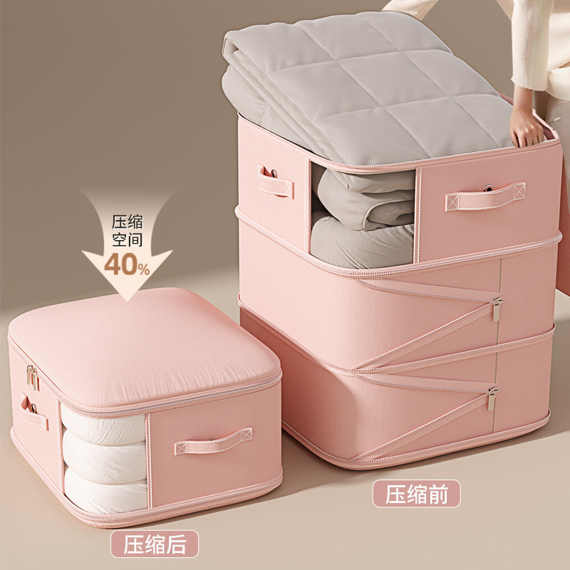 See-through Down Jacket Quilt Vacuum Compression Storage Bag Wardrobe Bag Large Capacity Quilt Clothes Packing and Finishing