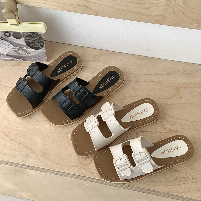 Slippers Women's Summer 2025 Cross-border New Style Slippers Fashion Outfit Flat Slippers Slippers Wholesale Slippers