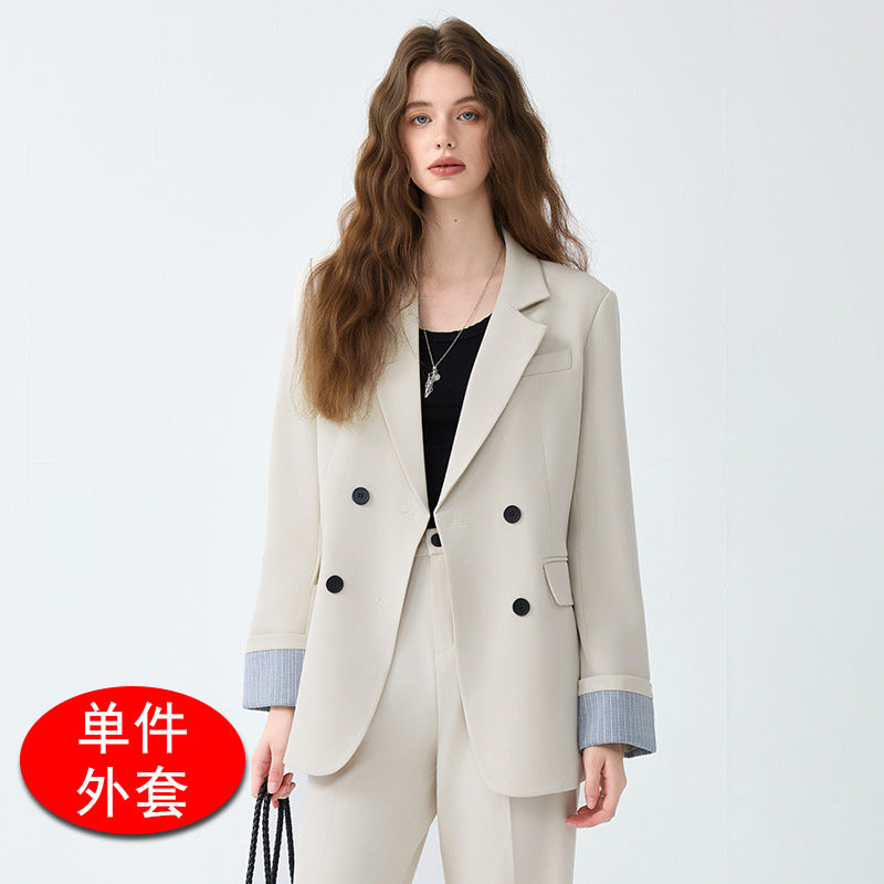 Cross-Border 2025 Blazer for Women Korean Drama Heroine Outfit Professional Formal Suit Casual Black High-End Commuting