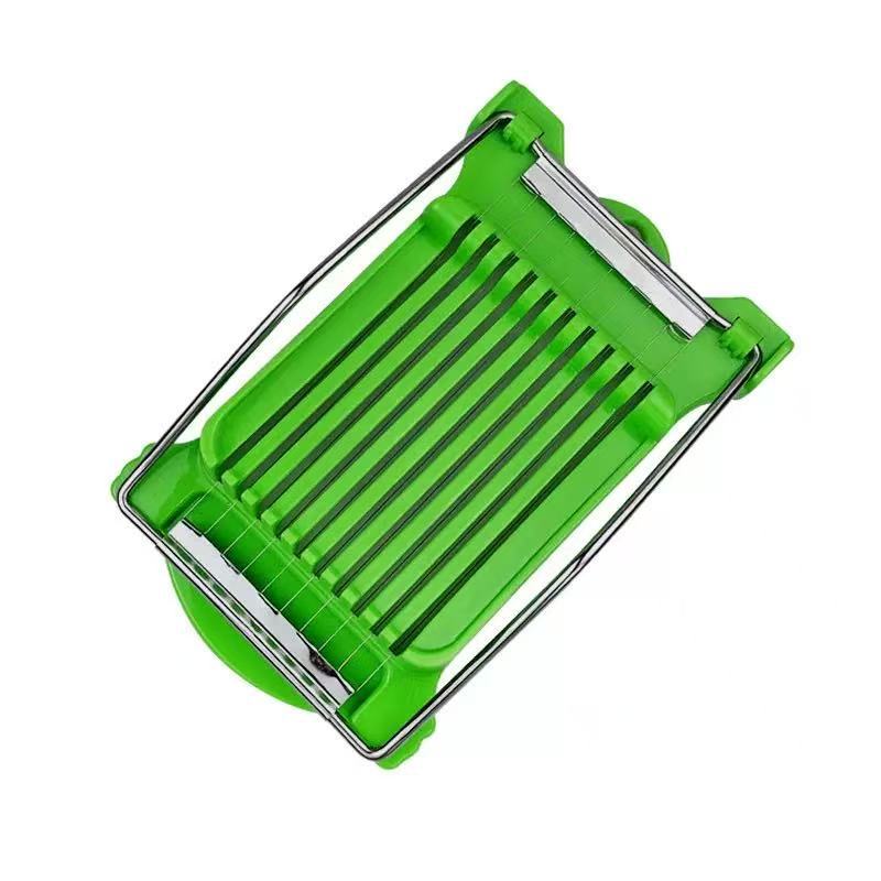 10-Line Lunch Meat Slicer Household Fruit Vegetable Cutter Kitchen Egg Ham Potato Stainless Steel Wire Slicer