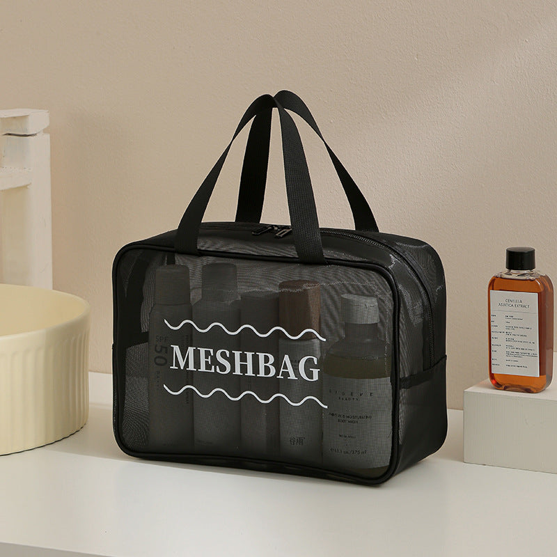 Bath Bag, Satchel Basket, Toiletry Bag, Men's Toothbrush Supplies, Mesh Bath Bag, Travel Swimming Storage, Waterproof